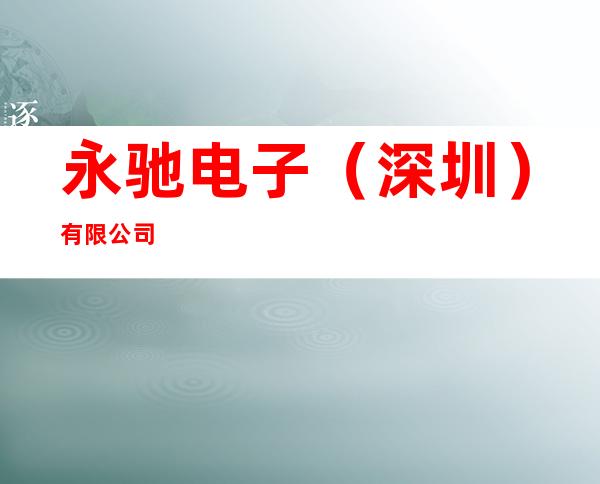 永驰电子（深圳）有限公司
