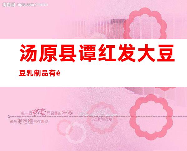 汤原县谭红发大豆豆乳制品有限公司