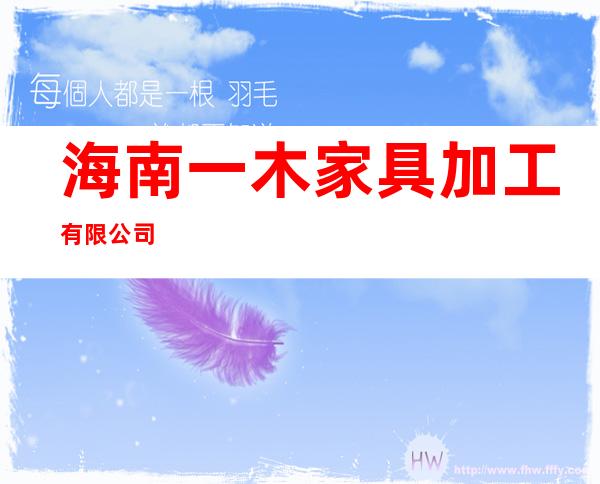 海南一木家具加工有限公司
