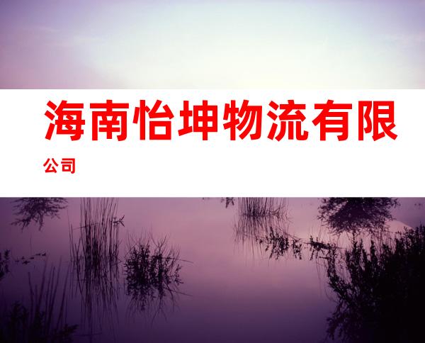 海南怡坤物流有限公司