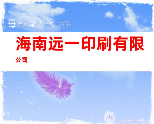 海南远一印刷有限公司