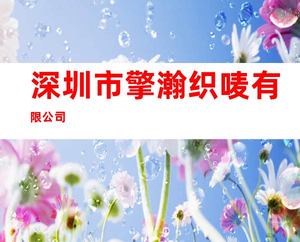 深圳市擎瀚织唛有限公司