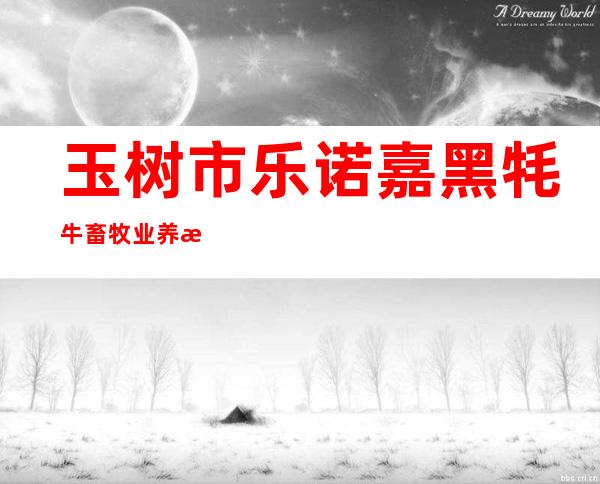 玉树市乐诺嘉黑牦牛畜牧业养殖专业合作社