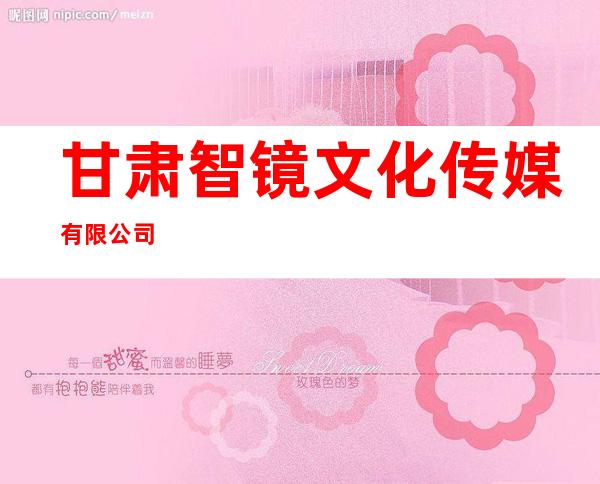 甘肃智镜文化传媒有限公司