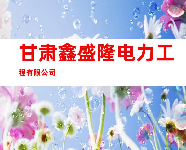 甘肃鑫盛隆电力工程有限公司