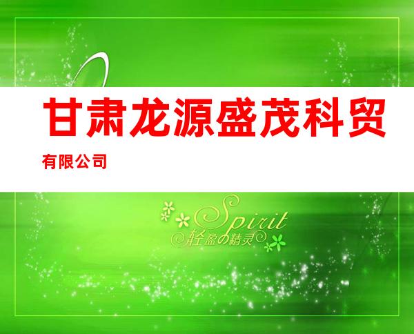 甘肃龙源盛茂科贸有限公司