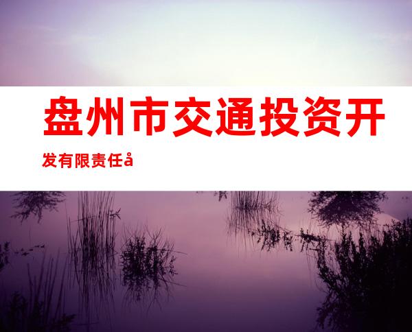 盘州市交通投资开发有限责任公司