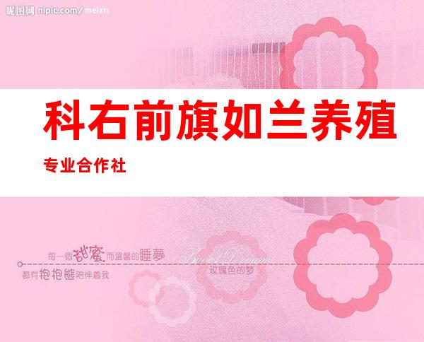 科右前旗如兰养殖专业合作社