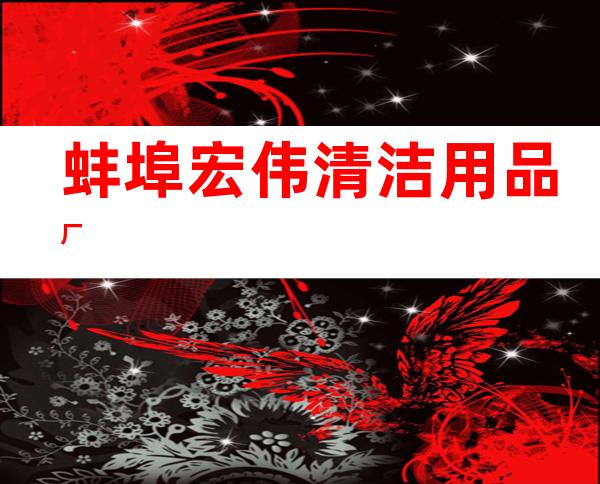 蚌埠宏伟清洁用品厂