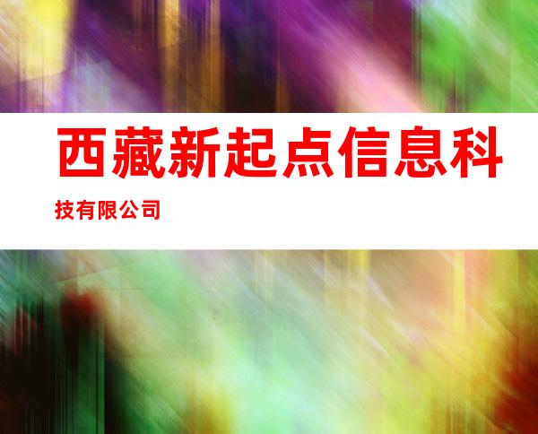 西藏新起点信息科技有限公司