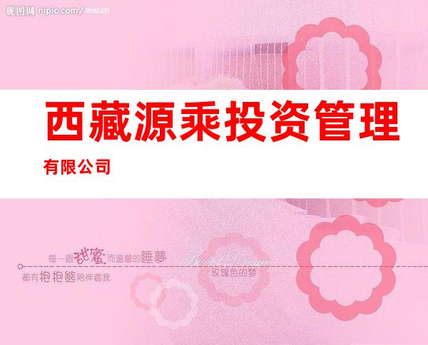 西藏源乘投资管理有限公司