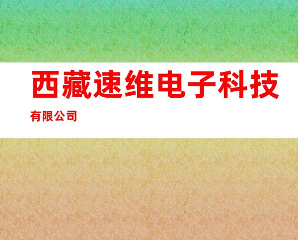 西藏速维电子科技有限公司