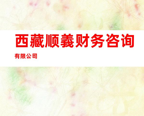 西藏顺義财务咨询有限公司
