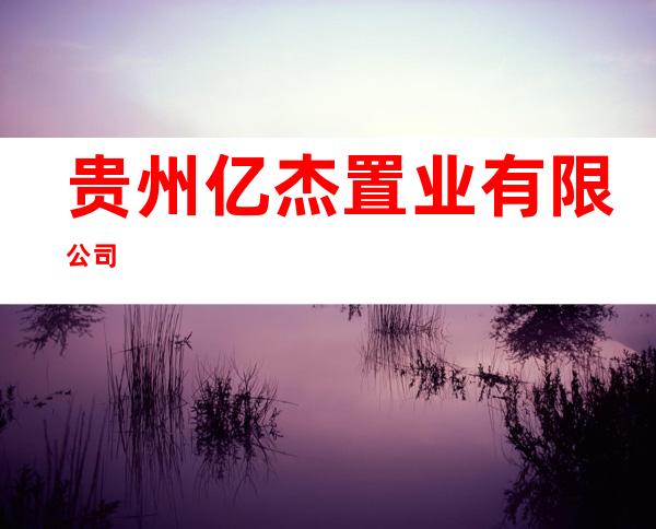 贵州亿杰置业有限公司