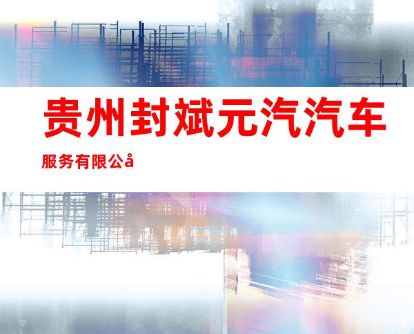 贵州封斌元汽汽车服务有限公司