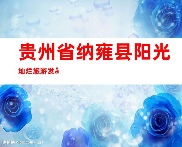 贵州省纳雍县阳光灿烂旅游发展有限公司