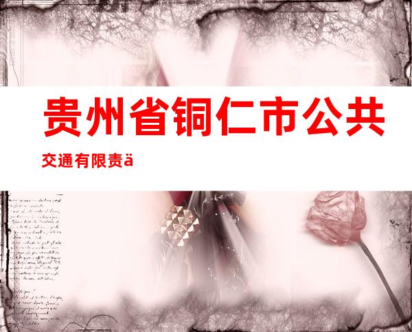 贵州省铜仁市公共交通有限责任公司