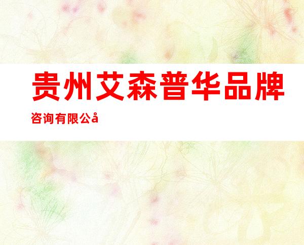 贵州艾森普华品牌咨询有限公司