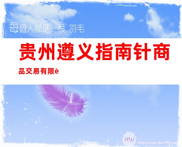 贵州遵义指南针商品交易有限责任公司