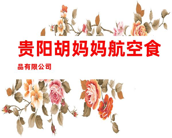 贵阳胡妈妈航空食品有限公司