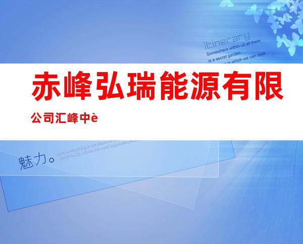 赤峰弘瑞能源有限公司汇峰中航加油加气站