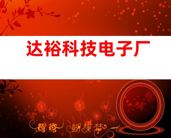 达裕科技电子厂