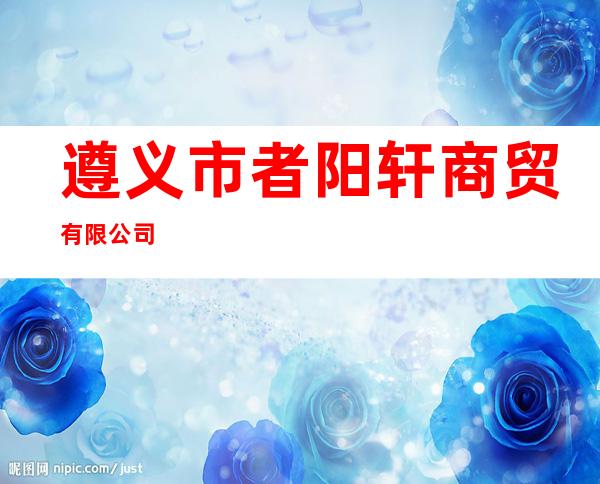 遵义市者阳轩商贸有限公司