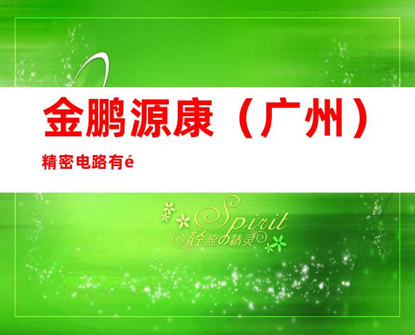 金鹏源康（广州）精密电路有限公司