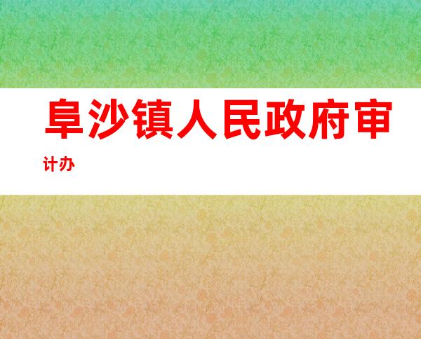 阜沙镇人民政府审计办