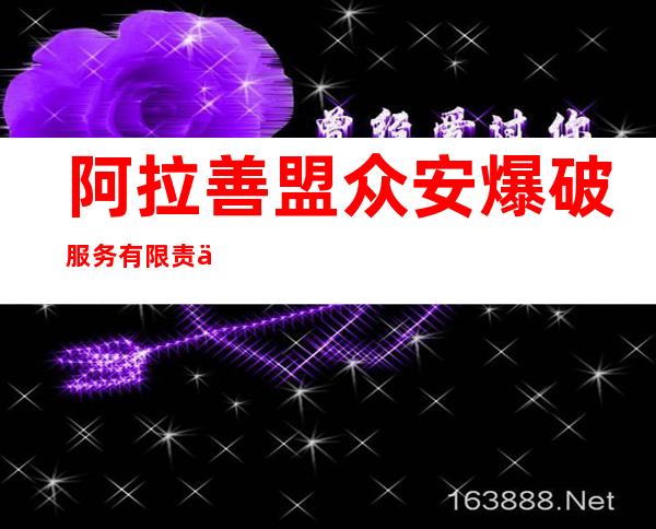 阿拉善盟众安爆破服务有限责任公司