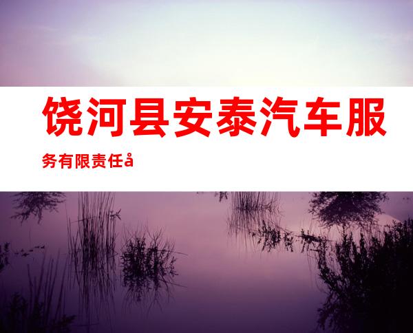 饶河县安泰汽车服务有限责任公司