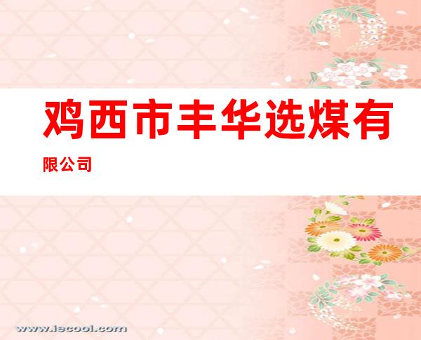 鸡西市丰华选煤有限公司