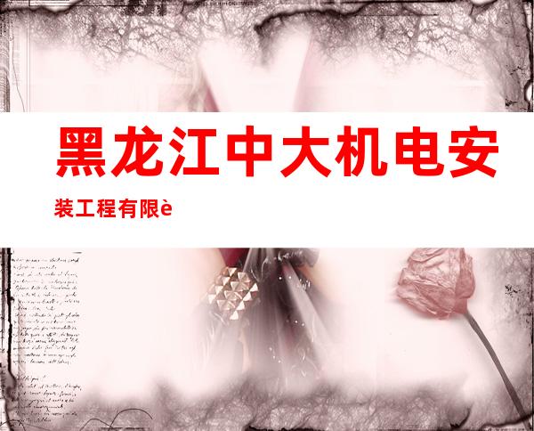 黑龙江中大机电安装工程有限责任公司