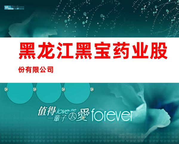 黑龙江黑宝药业股份有限公司