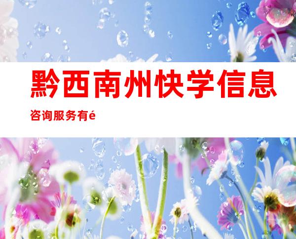 黔西南州快学信息咨询服务有限责任公司